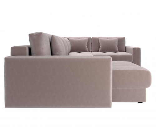 Диван Клермон П-образный Комби, светло-коричневый