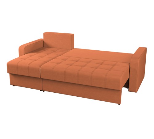Диван Терри угловой, оранжевый