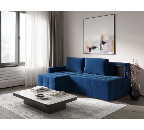 Диван Кельн угловой правый, синия