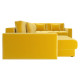 Диван Клермон П-образный Комби, желтый