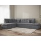 Диван Степ Тайм угловой с трещотками, темно-серый