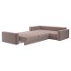 Диван Клермон угловой Макси, светло-коричневый