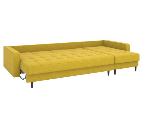 Диван Санфорд с оттоманкой макси, горчичный