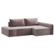 Диван Портленд угловой с банкеткой правый, латте