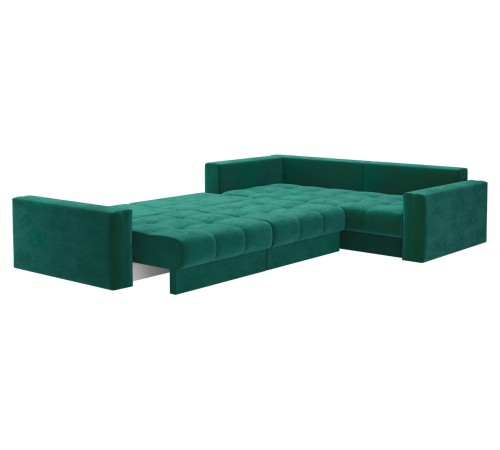 Диван Клермон угловой Макси, зеленый
