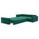 Диван Клермон угловой Макси, зеленый