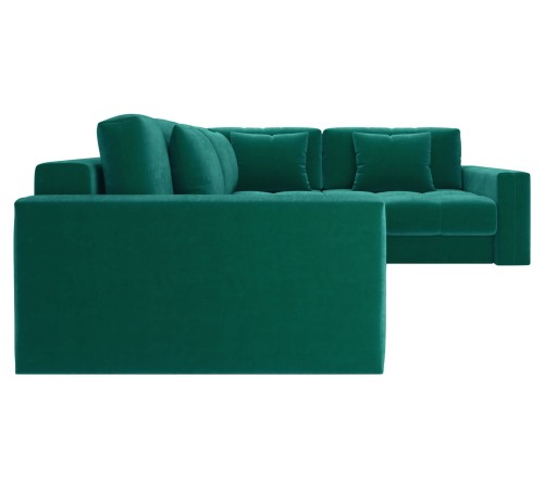 Диван Клермон угловой Макси, зеленый