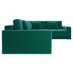 Диван Клермон угловой Макси, зеленый