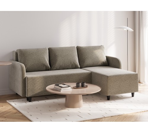 Диван Рейн угловой, капучино