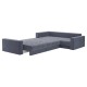 Диван Клермон угловой Макси, серый