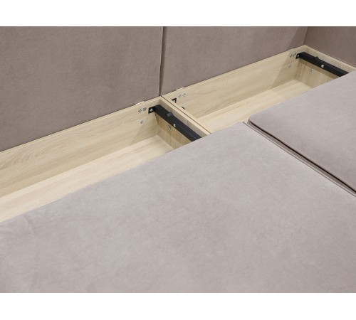 Диван Элиот угловой, бежевый