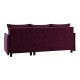 Диван Теона угловой, винный
