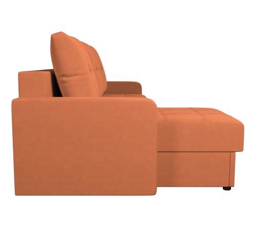 Диван Терри угловой, оранжевый