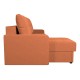 Диван Терри угловой, оранжевый