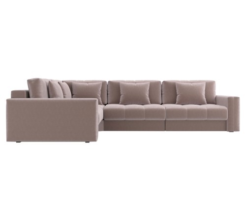 Диван Клермон угловой Макси, светло-коричневый
