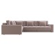 Диван Клермон угловой Макси, светло-коричневый