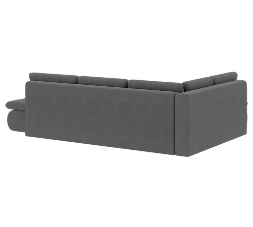 Диван Степ Тайм угловой с трещотками, темно-серый