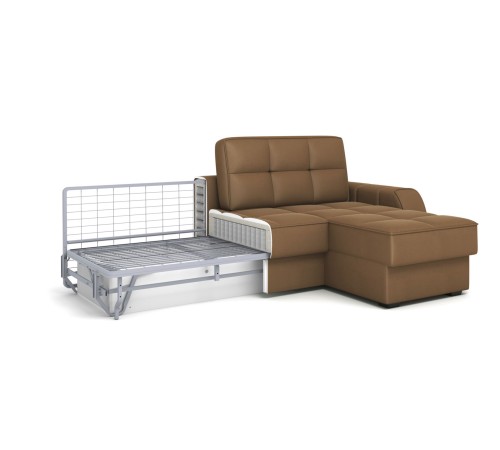 Диван Хаммер угловой, коричневый