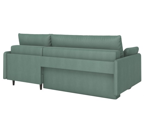 Диван Эдриан угловой, зеленый