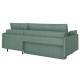 Диван Эдриан угловой, зеленый