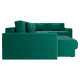Диван Клермон П-образный Комби, зеленый