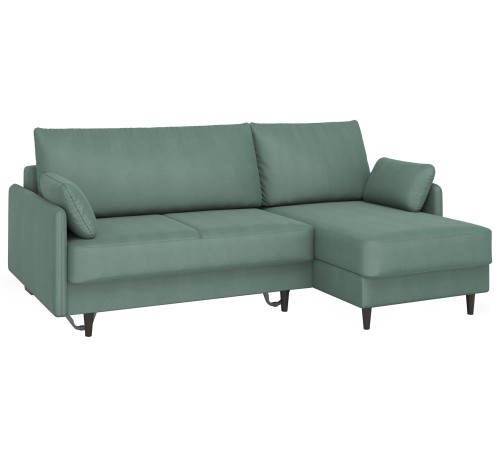 Диван Эдриан угловой, зеленый