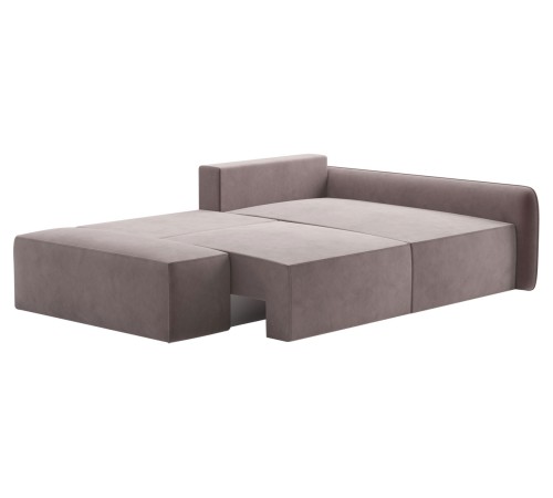 Диван Портленд угловой с банкеткой правый, латте