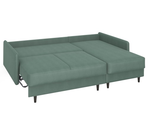 Диван Эдриан угловой, зеленый
