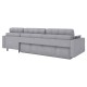 Диван Санфорд с оттоманкой макси, серый