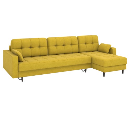 Диван Санфорд с оттоманкой макси, горчичный