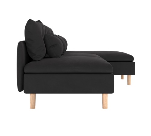 Диван Калисто с оттоманкой, графит