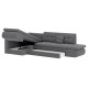 Диван Степ Тайм угловой с трещотками, темно-серый