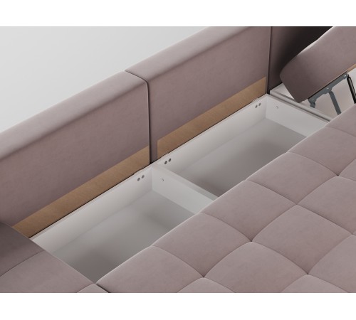 Диван Клермон угловой Макси, светло-коричневый