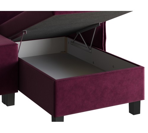 Диван Теона угловой, винный