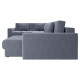 Диван Клермон П-образный Комби, серый