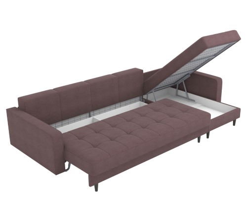 Диван Санфорд с оттоманкой макси, коричневый