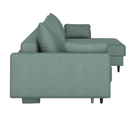 Диван Эдриан угловой, зеленый