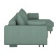Диван Эдриан угловой, зеленый