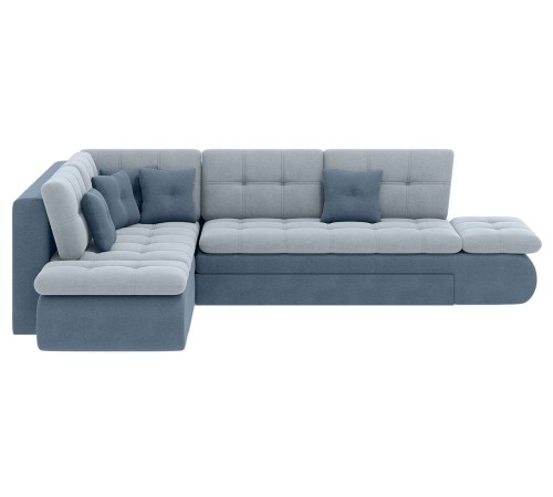 Диван Степ Тайм угловой с трещотками, серый