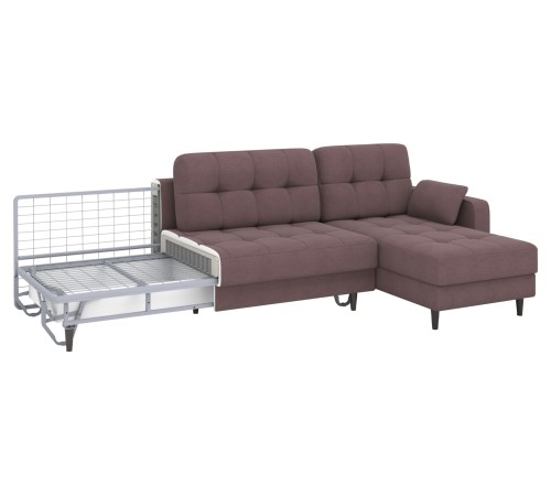 Диван Санфорд с оттоманкой макси, коричневый