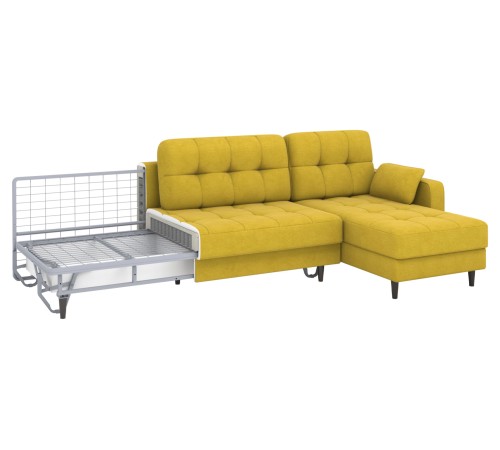 Диван Санфорд с оттоманкой макси, горчичный