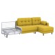 Диван Санфорд с оттоманкой макси, горчичный