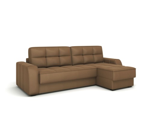 Диван Хаммер угловой, коричневый
