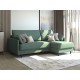 Диван Эдриан угловой, зеленый