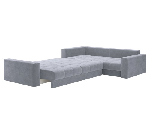 Диван Клермон угловой Макси, серебро