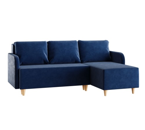Диван Рейн угловой, синий