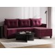 Диван Теона угловой, винный