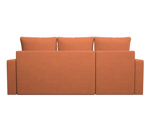 Диван Терри угловой, оранжевый