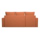 Диван Терри угловой, оранжевый