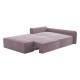 Диван Портленд угловой с банкеткой правый, лиловый